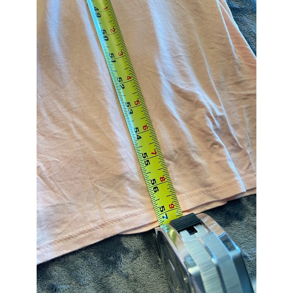 Pink Blush Maternity Maxi Dress Size Medium Empire Waist Short Sleeve - Picture 6 of 8